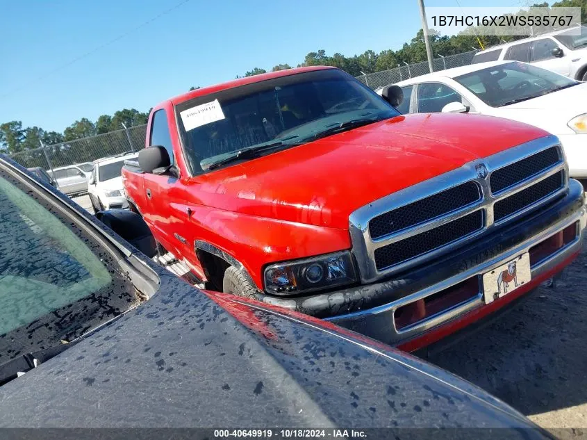 1998 Dodge Ram 1500 St/Ws VIN: 1B7HC16X2WS535767 Lot: 40649919