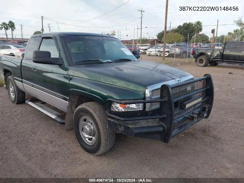 1998 Dodge Ram 2500 St VIN: 3B7KC22D2WG148456 Lot: 40674724