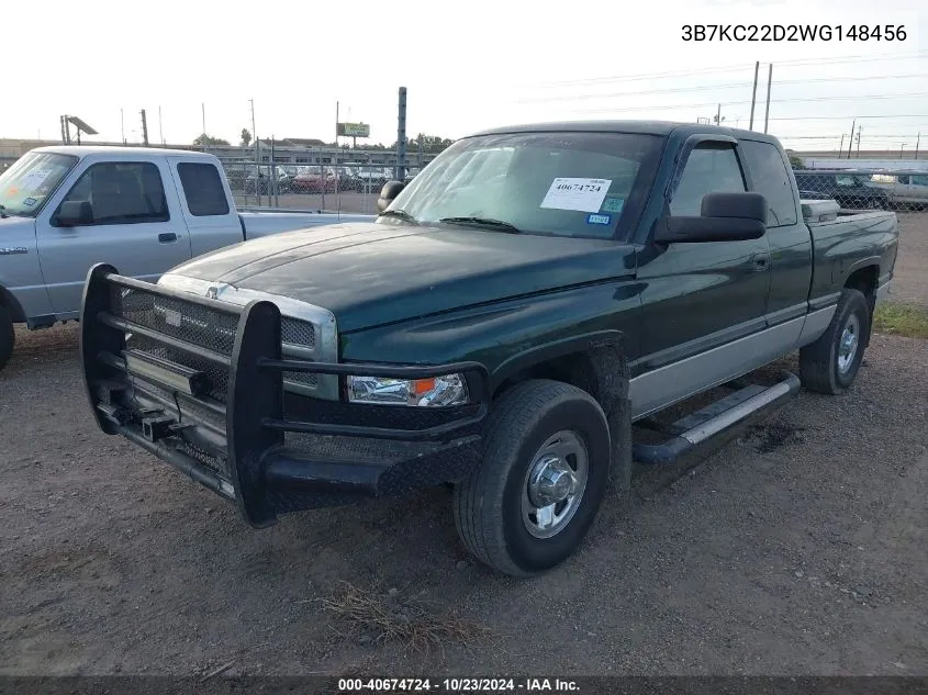 3B7KC22D2WG148456 1998 Dodge Ram 2500 St