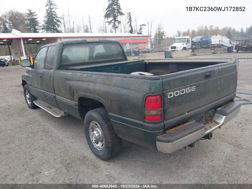 1B7KC2360WJ172852 1998 Dodge Ram 2500 St