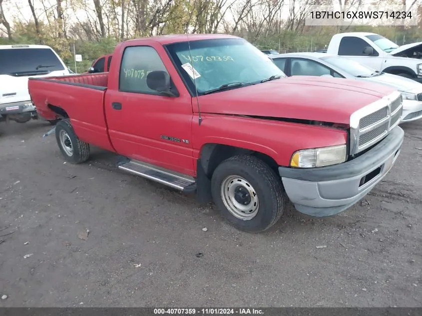 1998 Dodge Ram 1500 St/Ws VIN: 1B7HC16X8WS714234 Lot: 40707359