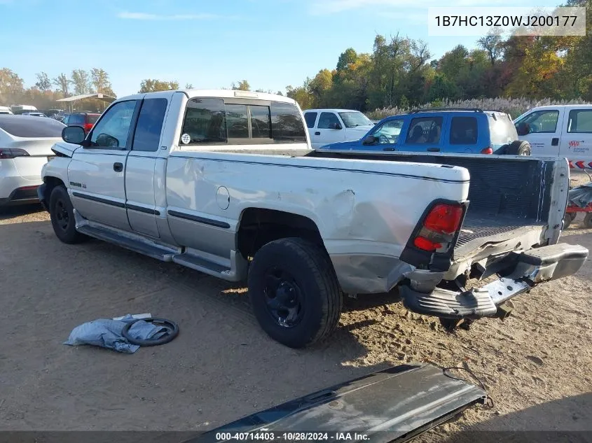 1998 Dodge Ram 1500 St VIN: 1B7HC13Z0WJ200177 Lot: 40714403