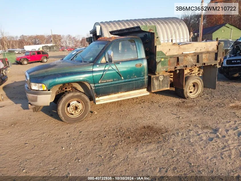 1998 Dodge Ram 3500 St VIN: 3B6MC3652WM210722 Lot: 40722935