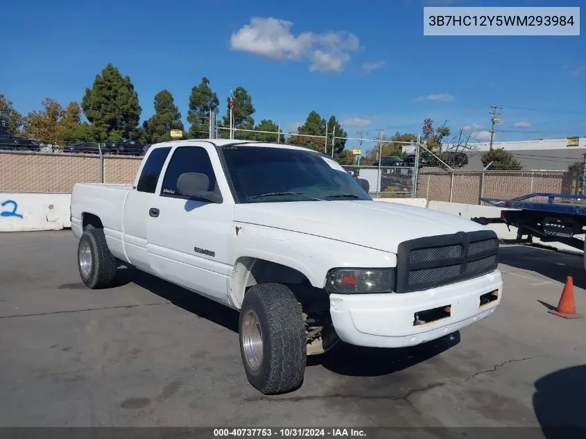 1998 Dodge Ram 1500 St VIN: 3B7HC12Y5WM293984 Lot: 40737753