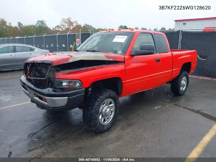 1998 Dodge Ram 2500 St VIN: 3B7KF22Z6WG128620 Lot: 40745852