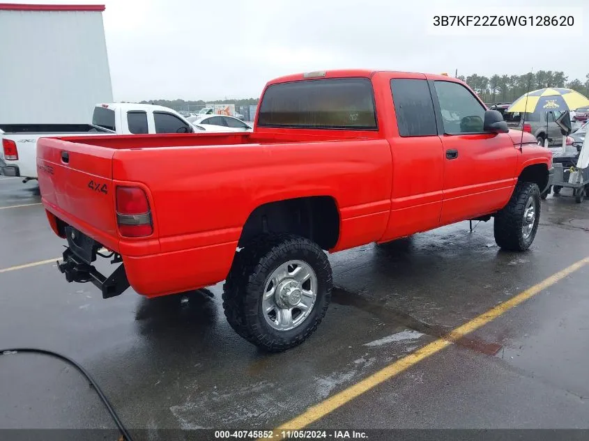 1998 Dodge Ram 2500 St VIN: 3B7KF22Z6WG128620 Lot: 40745852