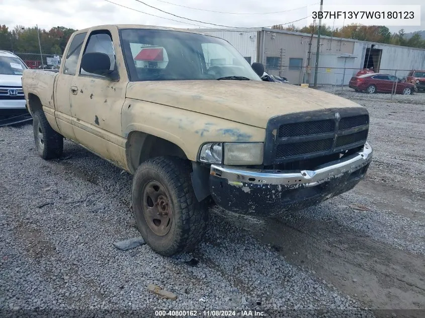 1998 Dodge Ram 1500 St VIN: 3B7HF13Y7WG180123 Lot: 40800162