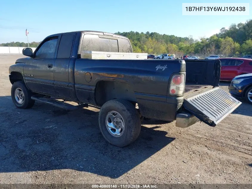 1B7HF13Y6WJ192438 1998 Dodge Ram 1500 St