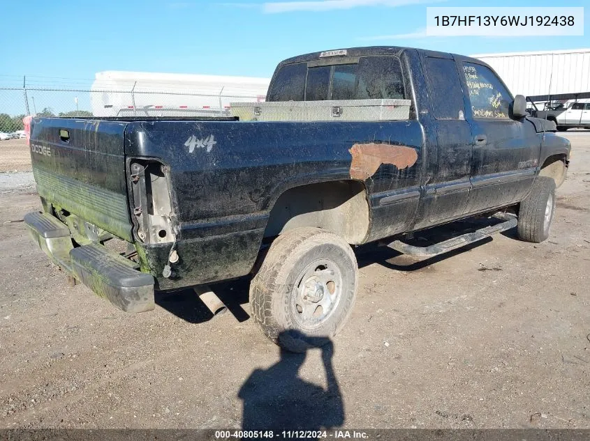 1B7HF13Y6WJ192438 1998 Dodge Ram 1500 St