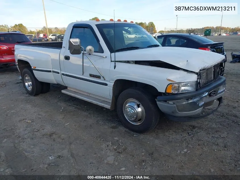 1998 Dodge Ram 3500 St VIN: 3B7MC36DXWM213211 Lot: 40844420