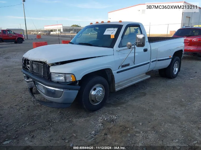 1998 Dodge Ram 3500 St VIN: 3B7MC36DXWM213211 Lot: 40844420