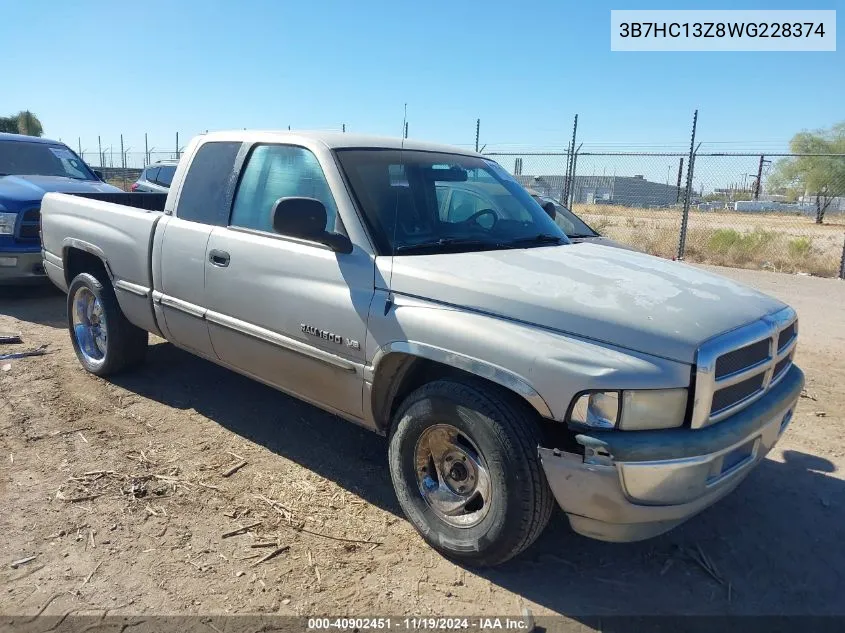 1998 Dodge Ram 1500 St VIN: 3B7HC13Z8WG228374 Lot: 40902451