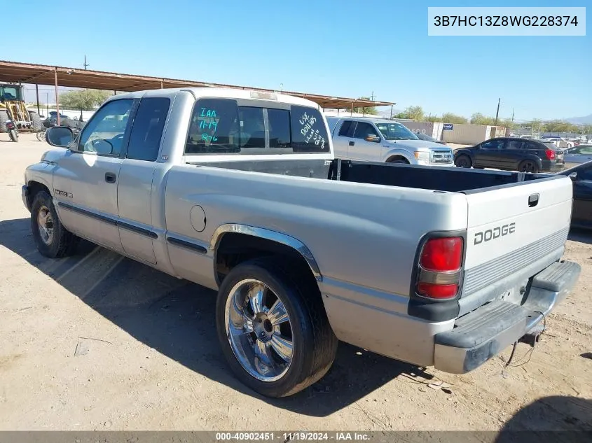 1998 Dodge Ram 1500 St VIN: 3B7HC13Z8WG228374 Lot: 40902451