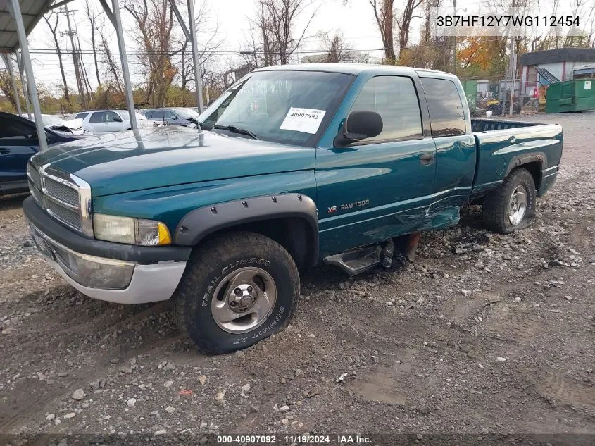 1998 Dodge Ram 1500 St VIN: 3B7HF12Y7WG112454 Lot: 40907092