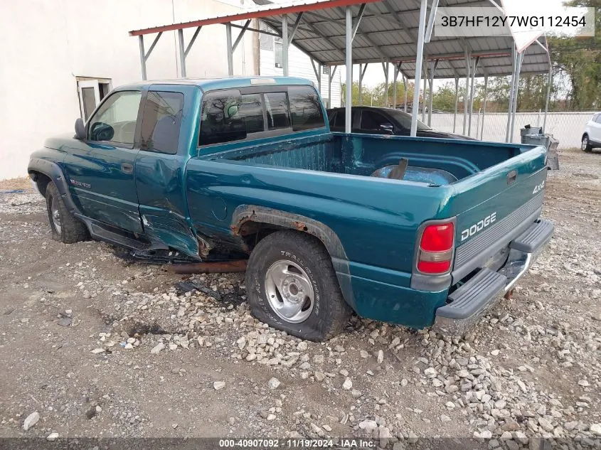 1998 Dodge Ram 1500 St VIN: 3B7HF12Y7WG112454 Lot: 40907092