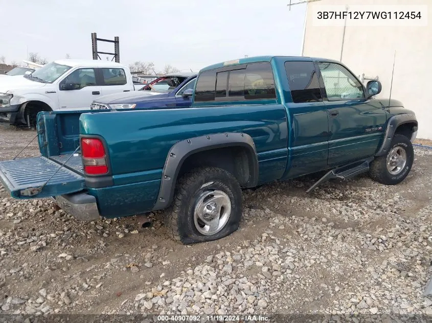 1998 Dodge Ram 1500 St VIN: 3B7HF12Y7WG112454 Lot: 40907092