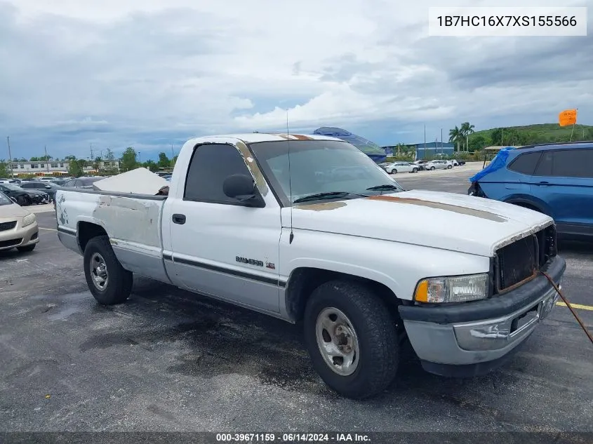 1999 Dodge Ram 1500 St/Ws VIN: 1B7HC16X7XS155566 Lot: 39671159