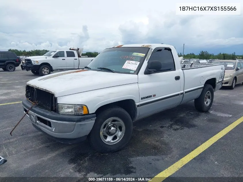 1999 Dodge Ram 1500 St/Ws VIN: 1B7HC16X7XS155566 Lot: 39671159