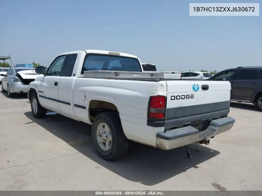 1999 Dodge Ram 1500 St VIN: 1B7HC13ZXXJ630672 Lot: 40000354