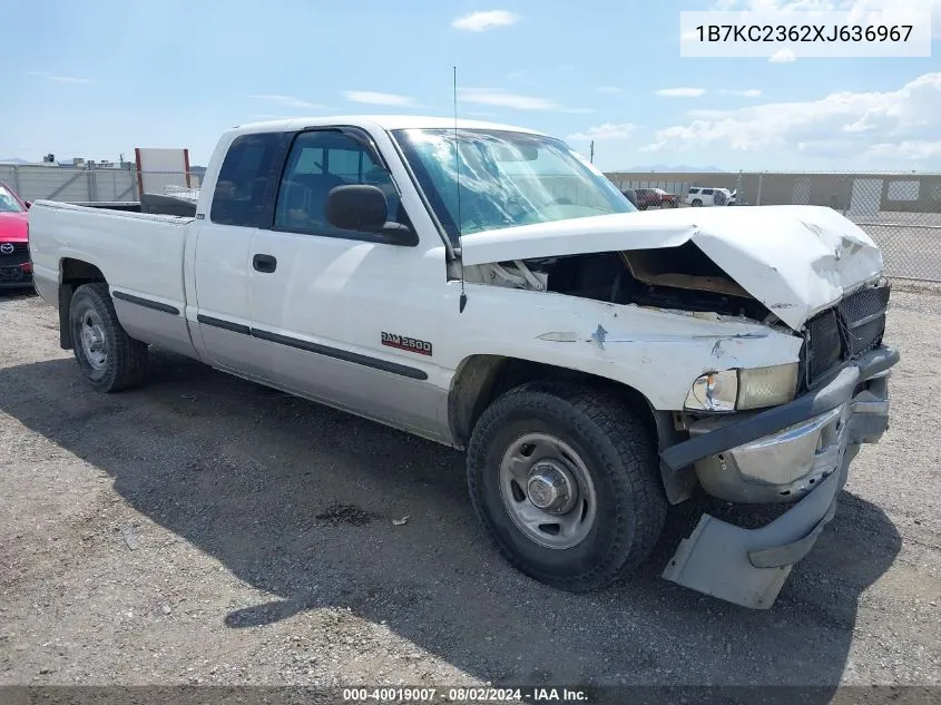 1B7KC2362XJ636967 1999 Dodge Ram 2500 Laramie Slt/St