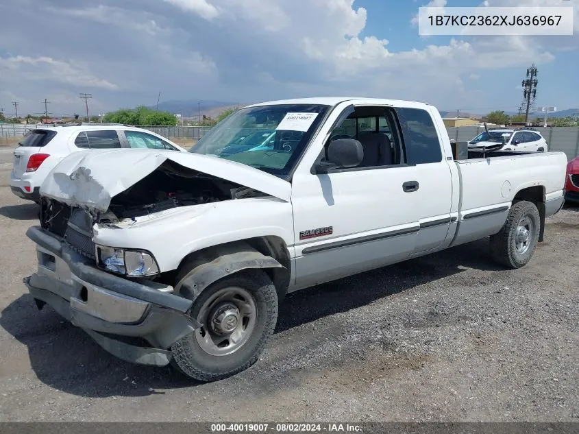 1B7KC2362XJ636967 1999 Dodge Ram 2500 Laramie Slt/St