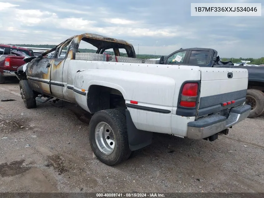 1999 Dodge Ram 3500 St VIN: 1B7MF336XXJ534046 Lot: 40059741