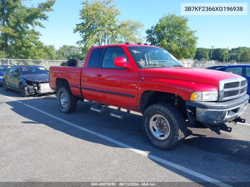 1999 Dodge Ram 2500 St VIN: 3B7KF2366XG196938 Lot: 40079292