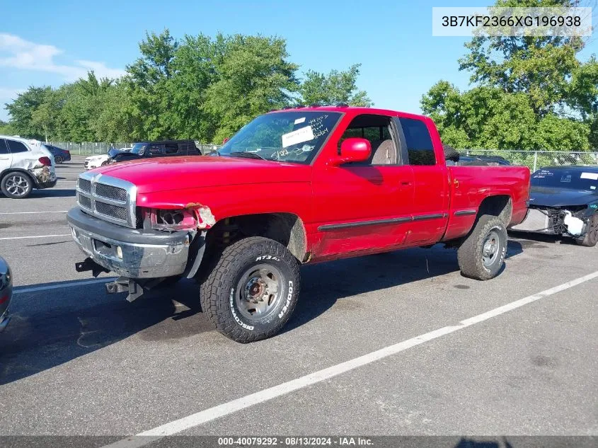 1999 Dodge Ram 2500 St VIN: 3B7KF2366XG196938 Lot: 40079292