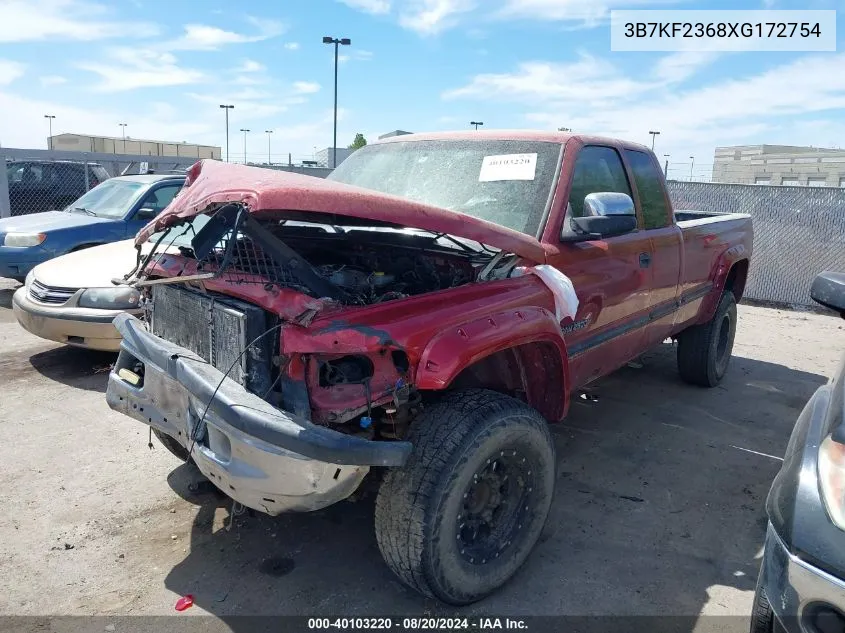 1999 Dodge Ram 2500 St VIN: 3B7KF2368XG172754 Lot: 40103220