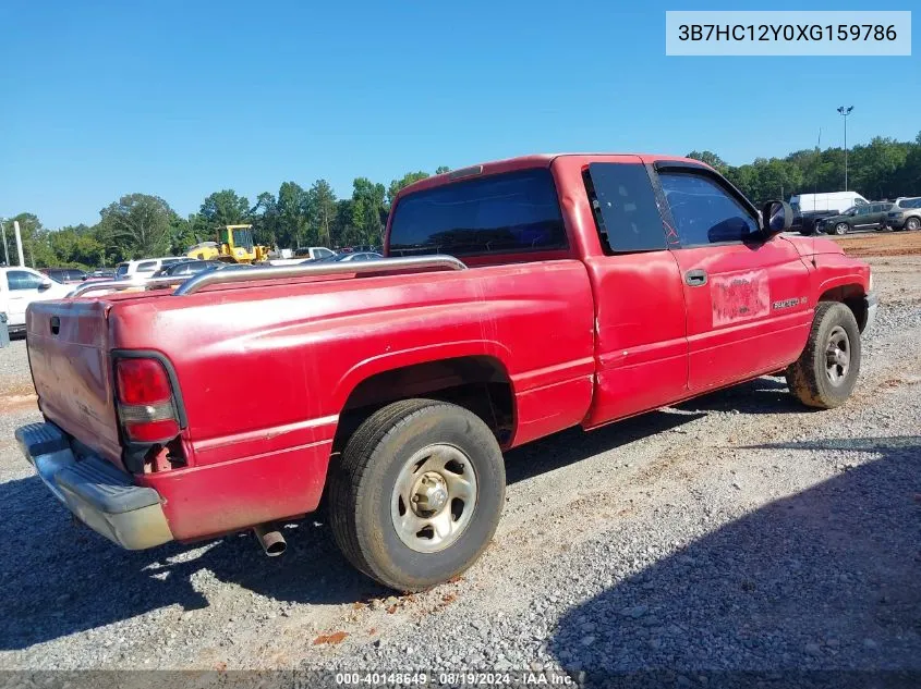 1999 Dodge Ram 1500 St VIN: 3B7HC12Y0XG159786 Lot: 40148649