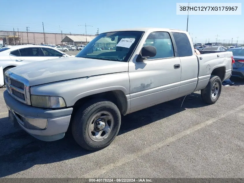 1999 Dodge Ram 1500 St VIN: 3B7HC12Y7XG175967 Lot: 40178224