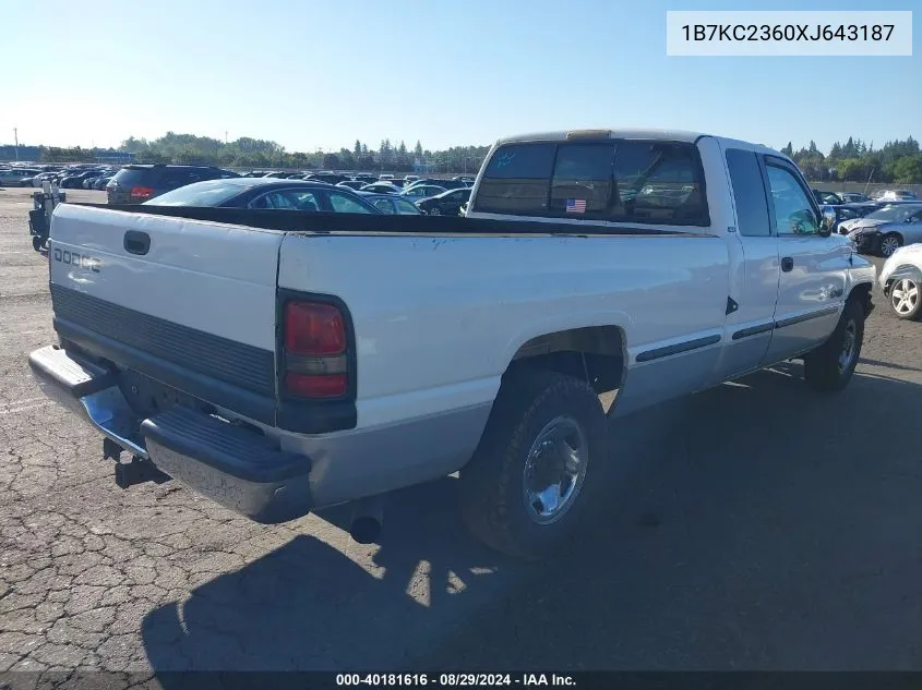 1B7KC2360XJ643187 1999 Dodge Ram 2500 Laramie Slt/St