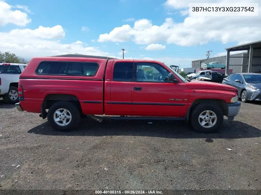 3B7HC13Y3XG237542 1999 Dodge Ram 1500 St