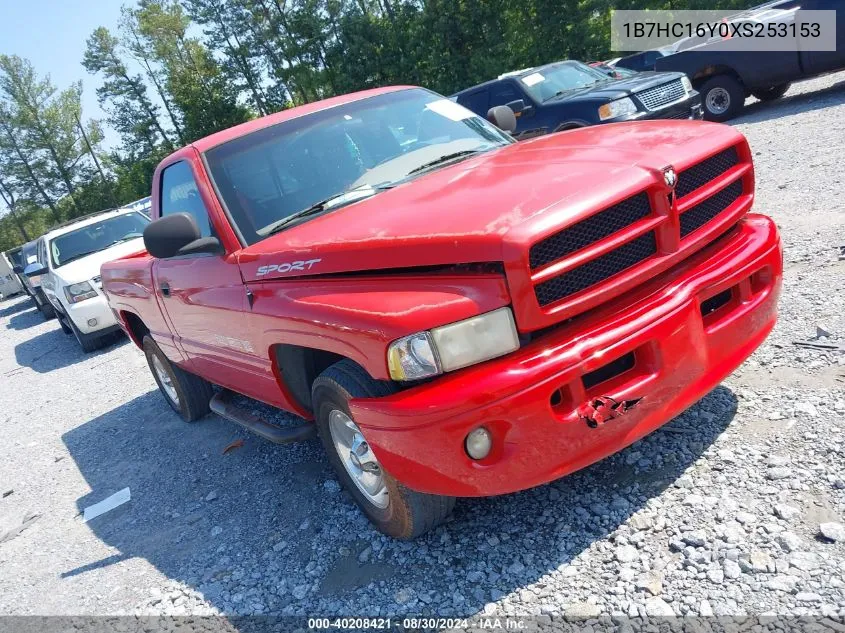 1999 Dodge Ram 1500 St VIN: 1B7HC16Y0XS253153 Lot: 40208421