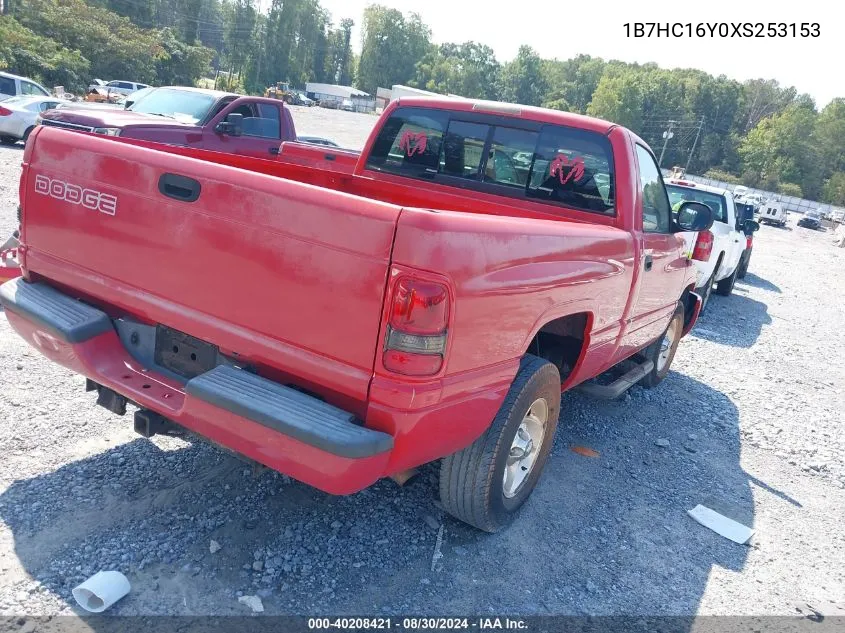 1B7HC16Y0XS253153 1999 Dodge Ram 1500 St