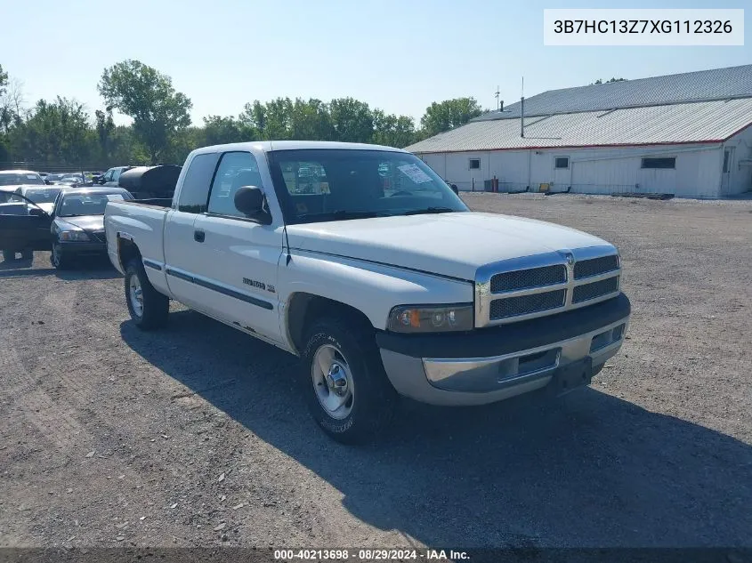 1999 Dodge Ram 1500 St VIN: 3B7HC13Z7XG112326 Lot: 40213698