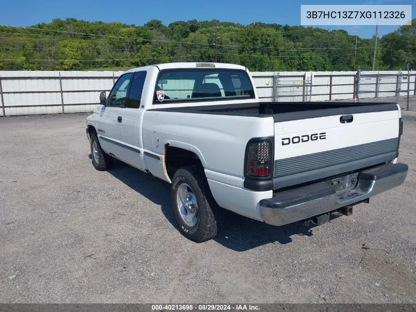 1999 Dodge Ram 1500 St VIN: 3B7HC13Z7XG112326 Lot: 40213698