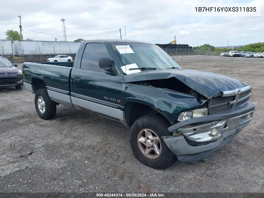 1999 Dodge Ram 1500 St VIN: 1B7HF16Y0XS311835 Lot: 40244314