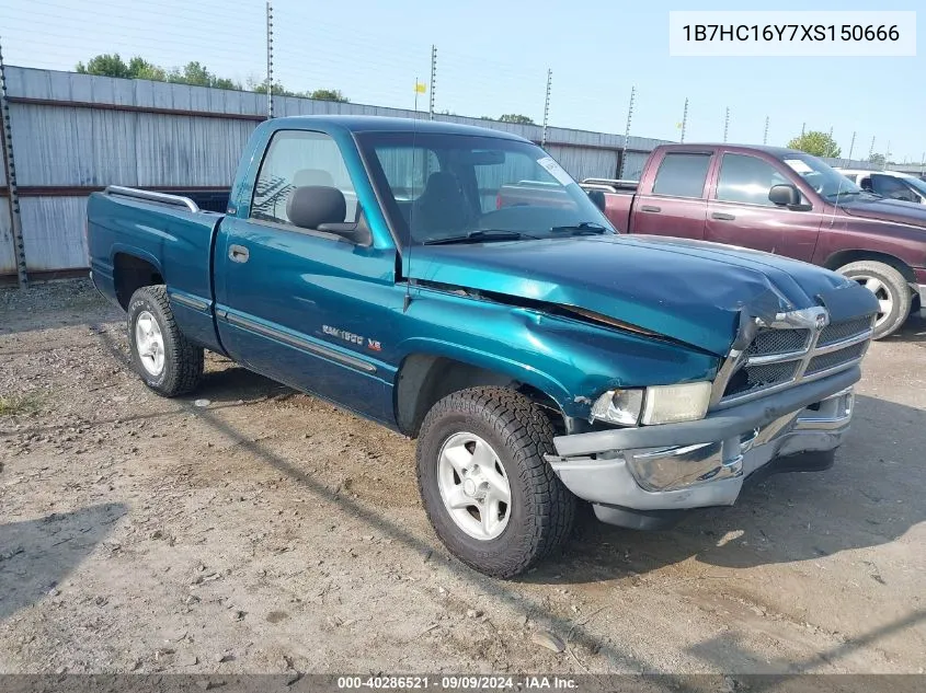 1999 Dodge Ram 1500 St VIN: 1B7HC16Y7XS150666 Lot: 40286521