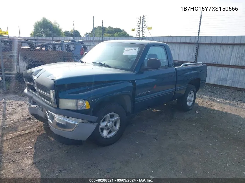 1B7HC16Y7XS150666 1999 Dodge Ram 1500 St