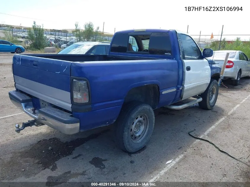 1B7HF16Z2XS106994 1999 Dodge Ram 1500 St