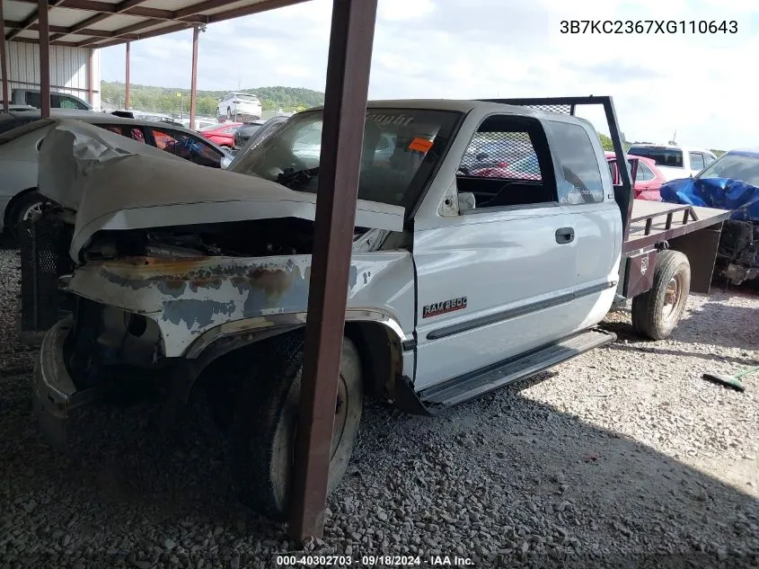 1999 Dodge Ram 2500 Laramie Slt/St VIN: 3B7KC2367XG110643 Lot: 40302703