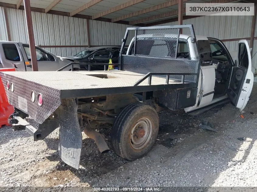 1999 Dodge Ram 2500 Laramie Slt/St VIN: 3B7KC2367XG110643 Lot: 40302703