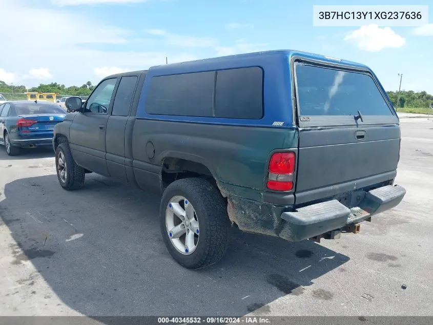 1999 Dodge Ram 1500 St VIN: 3B7HC13Y1XG237636 Lot: 40345532