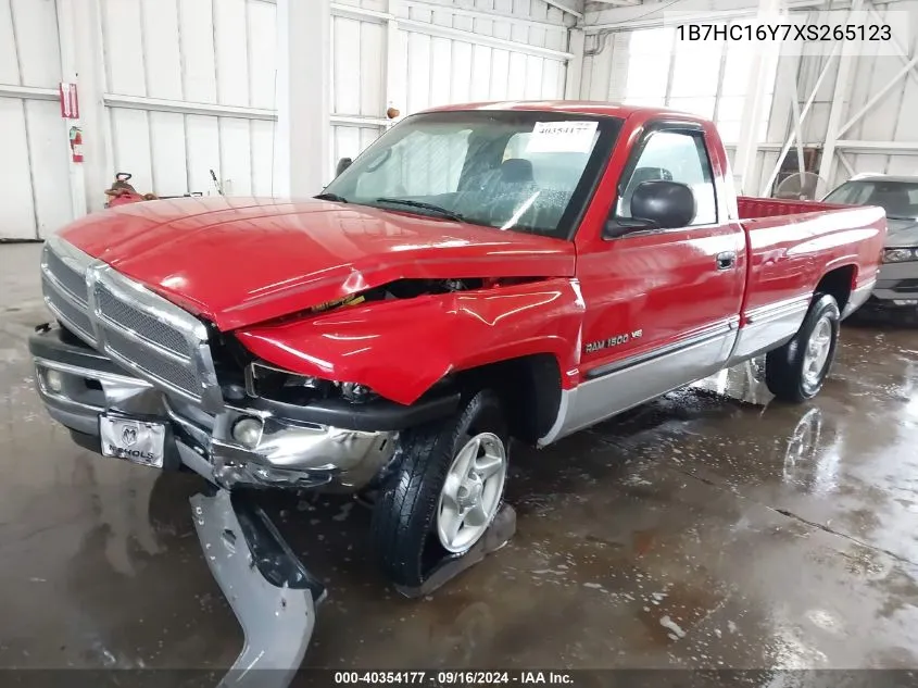 1B7HC16Y7XS265123 1999 Dodge Ram 1500 St