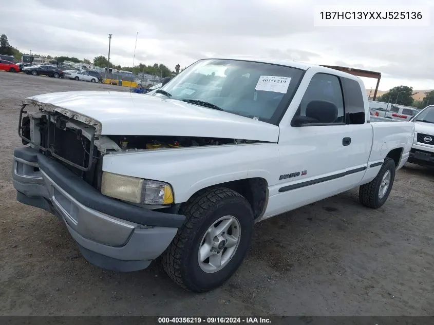 1999 Dodge Ram 1500 VIN: 1B7HC13YXXJ525136 Lot: 40356219