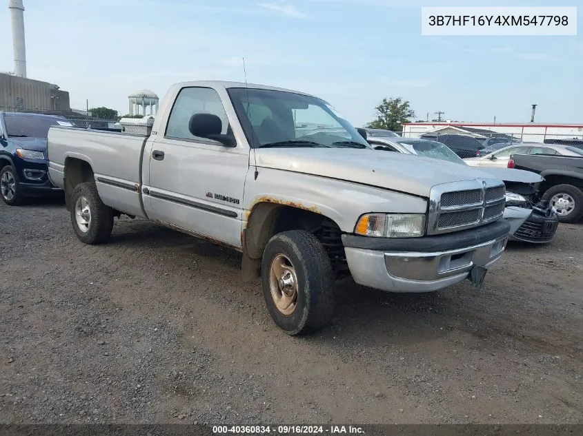 1999 Dodge Ram 1500 St VIN: 3B7HF16Y4XM547798 Lot: 40360834