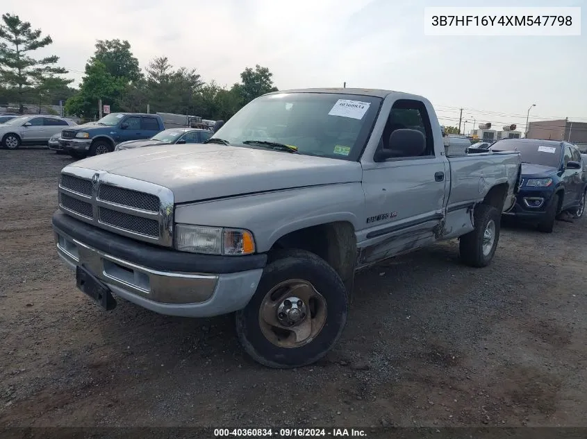 1999 Dodge Ram 1500 St VIN: 3B7HF16Y4XM547798 Lot: 40360834