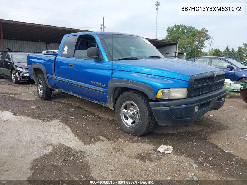 1999 Dodge Ram 1500 St VIN: 3B7HC13Y3XM531072 Lot: 40368515