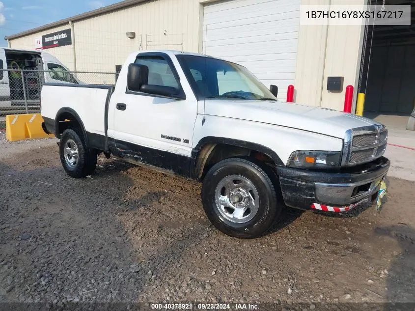 1999 Dodge Ram 1500 St VIN: 1B7HC16Y8XS167217 Lot: 40378921